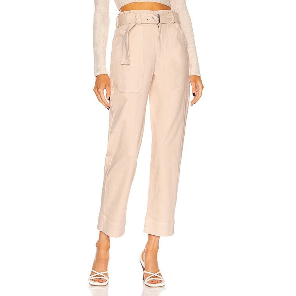 A.L.C. NWT Flynn Ankle Pant Pink Tint *MISSING BELT* Size 2 Paperbag Waist